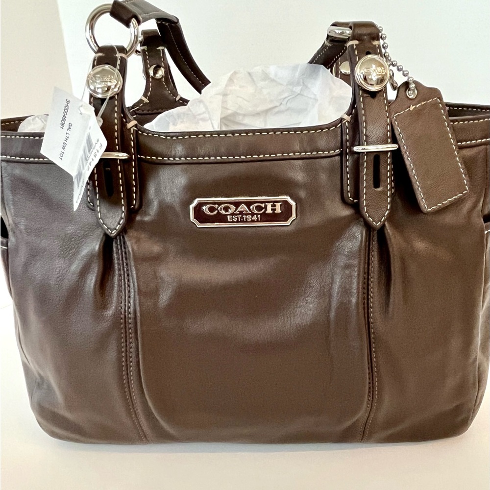 Coach Brown Leather Handbag New